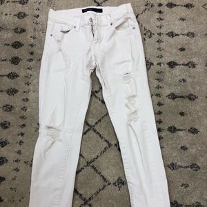 JustUsa white ripped skinny jeans